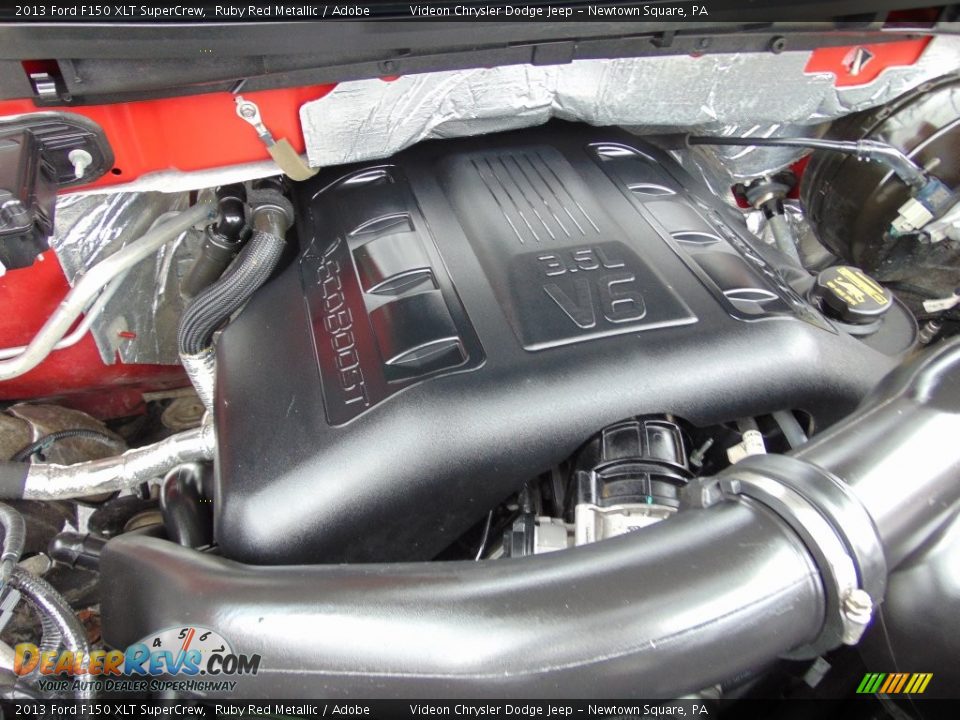 2013 Ford F150 XLT SuperCrew Ruby Red Metallic / Adobe Photo #13