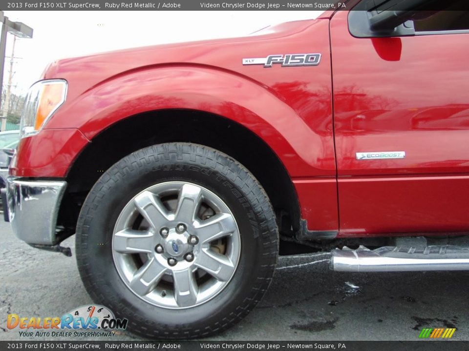 2013 Ford F150 XLT SuperCrew Ruby Red Metallic / Adobe Photo #14