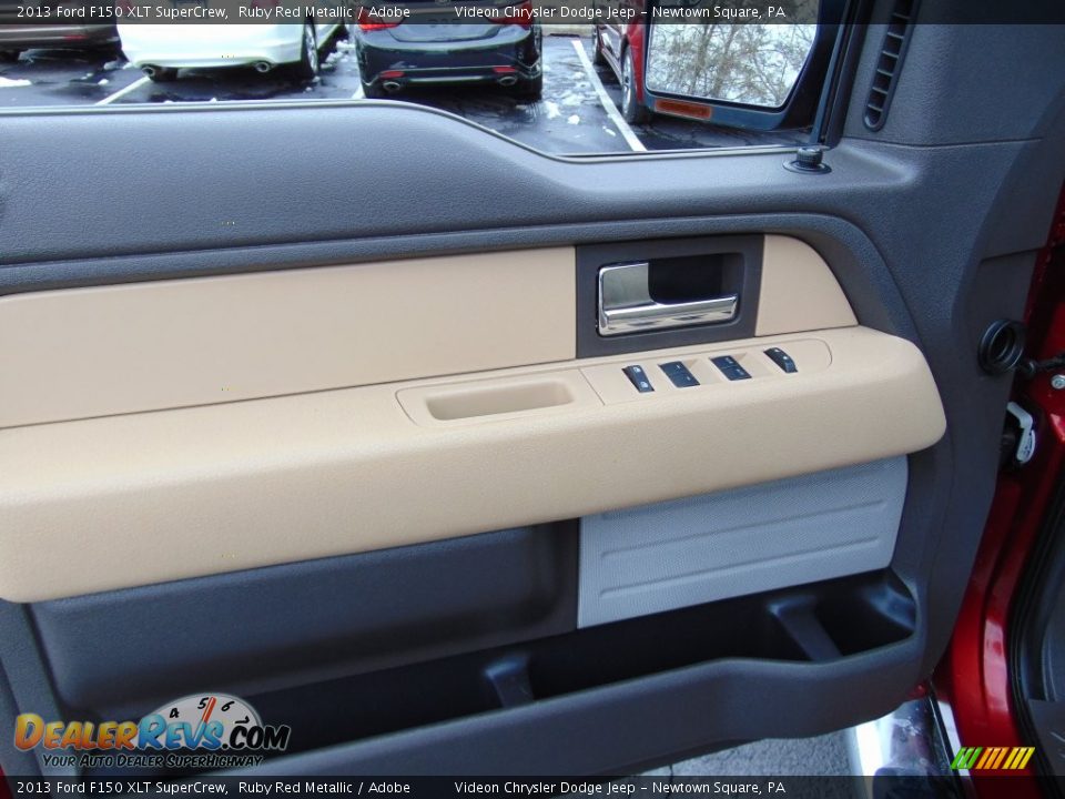 2013 Ford F150 XLT SuperCrew Ruby Red Metallic / Adobe Photo #16
