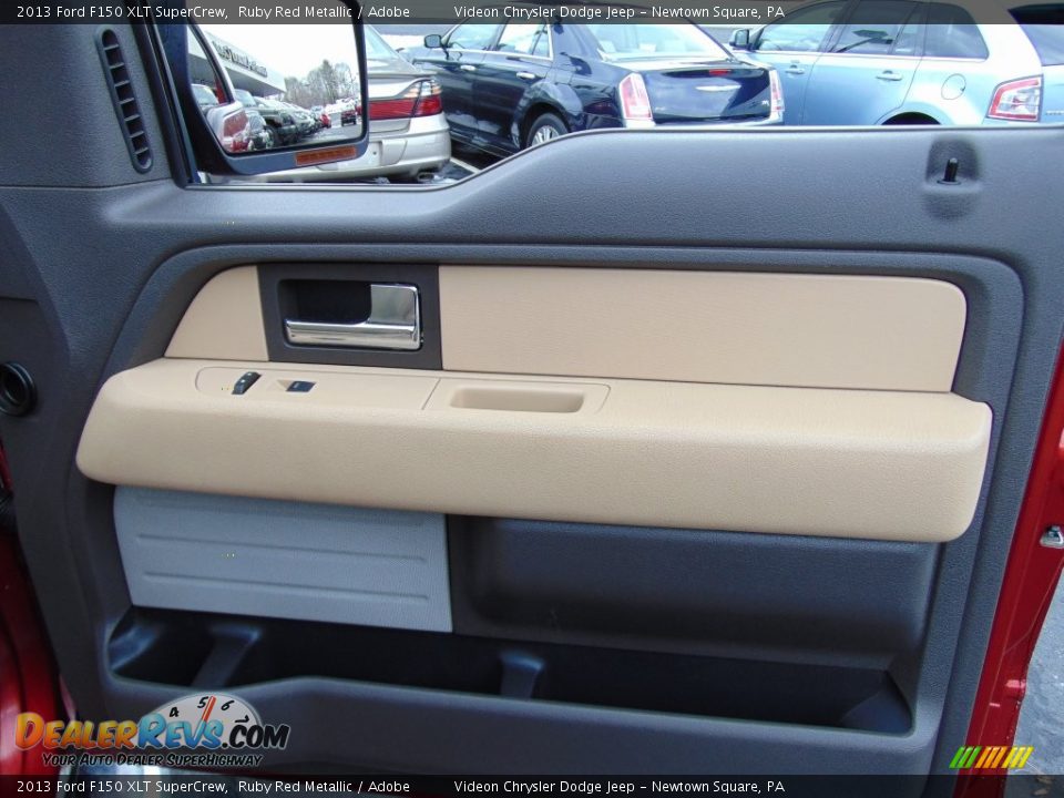 2013 Ford F150 XLT SuperCrew Ruby Red Metallic / Adobe Photo #20