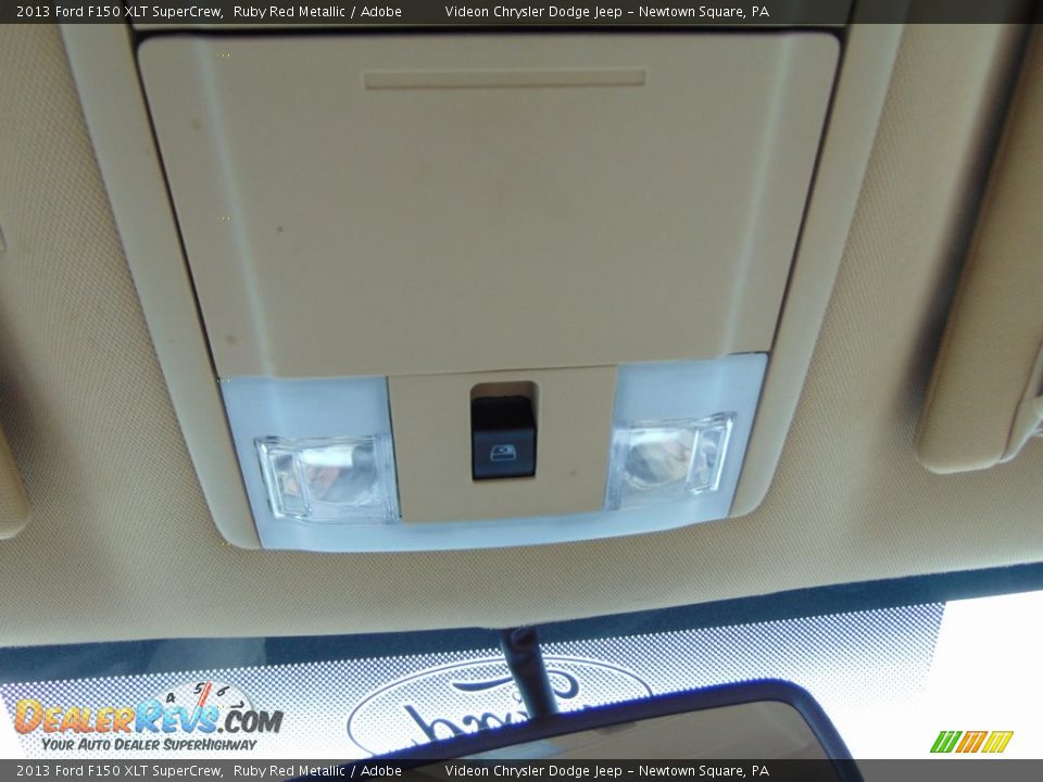 2013 Ford F150 XLT SuperCrew Ruby Red Metallic / Adobe Photo #25