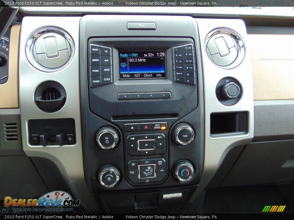 2013 Ford F150 XLT SuperCrew Ruby Red Metallic / Adobe Photo #28