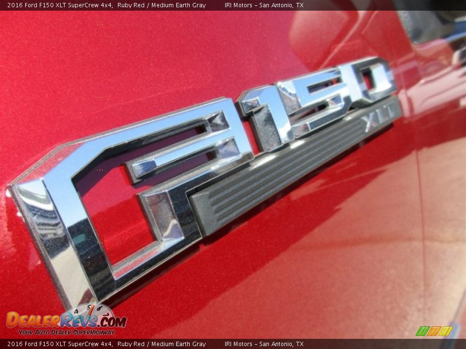 2016 Ford F150 XLT SuperCrew 4x4 Ruby Red / Medium Earth Gray Photo #3