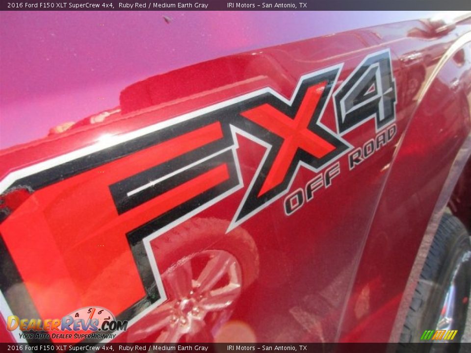 2016 Ford F150 XLT SuperCrew 4x4 Ruby Red / Medium Earth Gray Photo #9