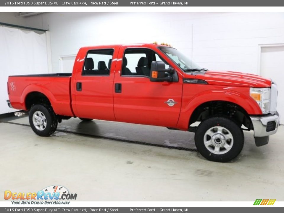 2016 Ford F350 Super Duty XLT Crew Cab 4x4 Race Red / Steel Photo #1