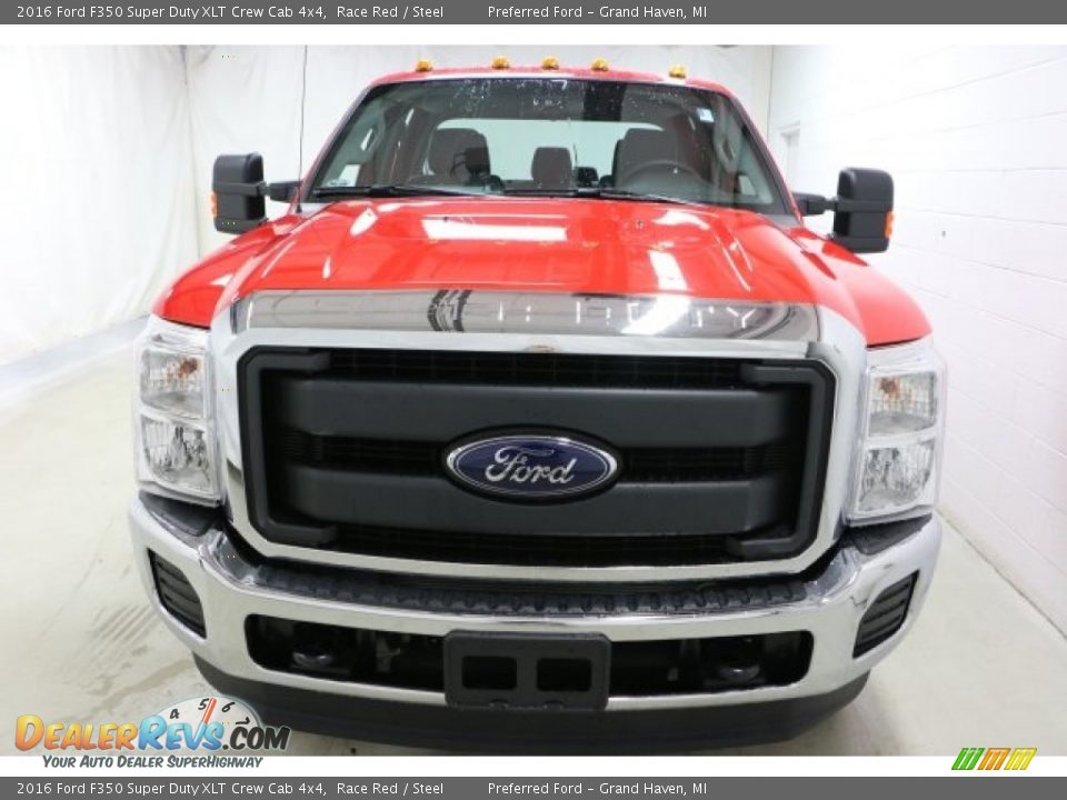2016 Ford F350 Super Duty XLT Crew Cab 4x4 Race Red / Steel Photo #2