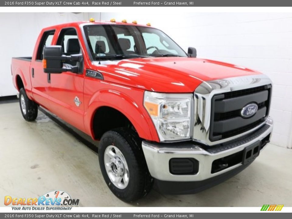 2016 Ford F350 Super Duty XLT Crew Cab 4x4 Race Red / Steel Photo #3