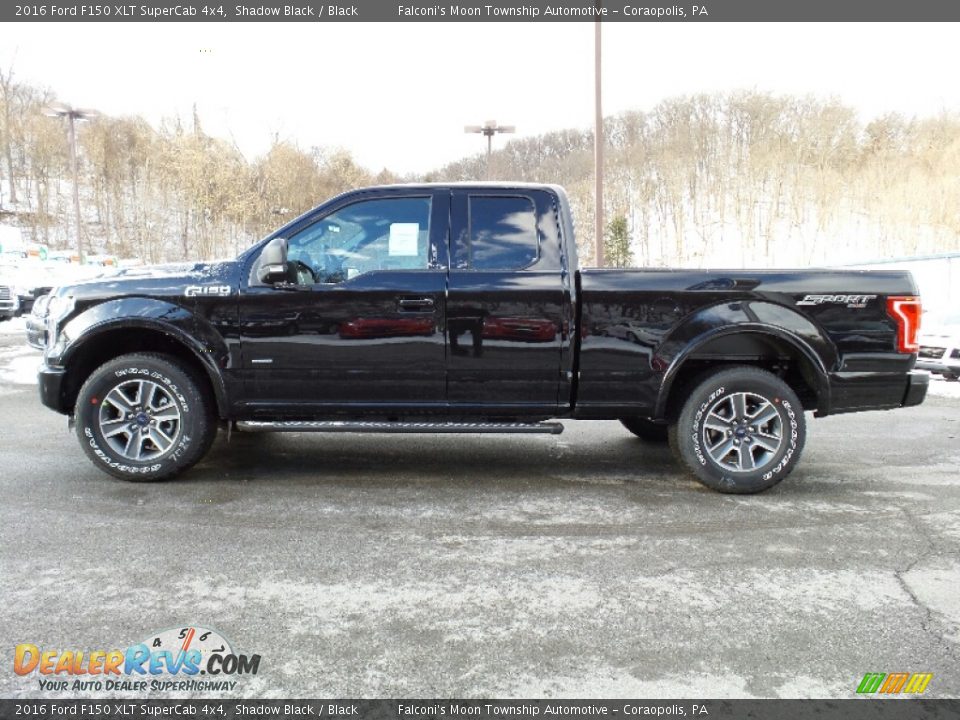 2016 Ford F150 XLT SuperCab 4x4 Shadow Black / Black Photo #1
