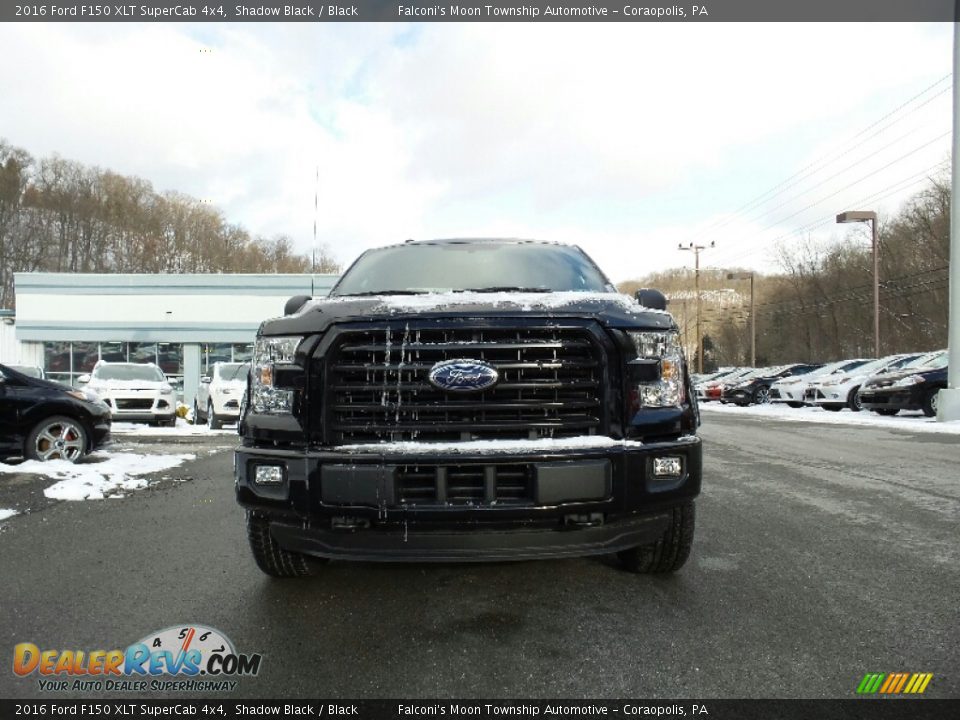 2016 Ford F150 XLT SuperCab 4x4 Shadow Black / Black Photo #2