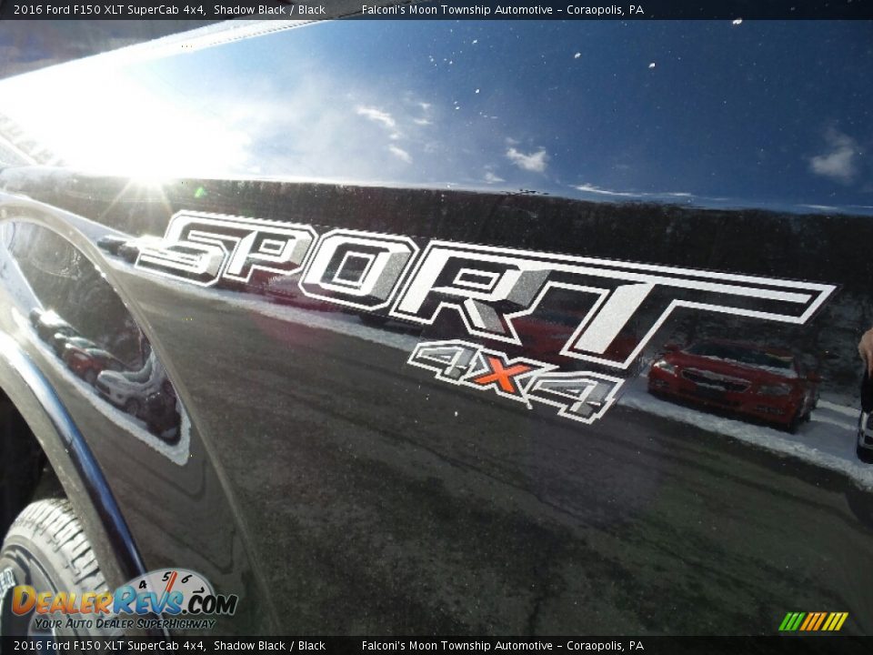2016 Ford F150 XLT SuperCab 4x4 Shadow Black / Black Photo #6