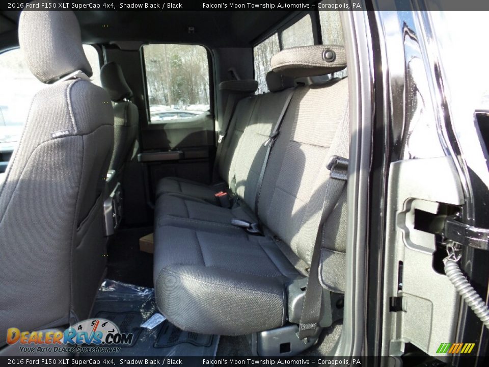 2016 Ford F150 XLT SuperCab 4x4 Shadow Black / Black Photo #7