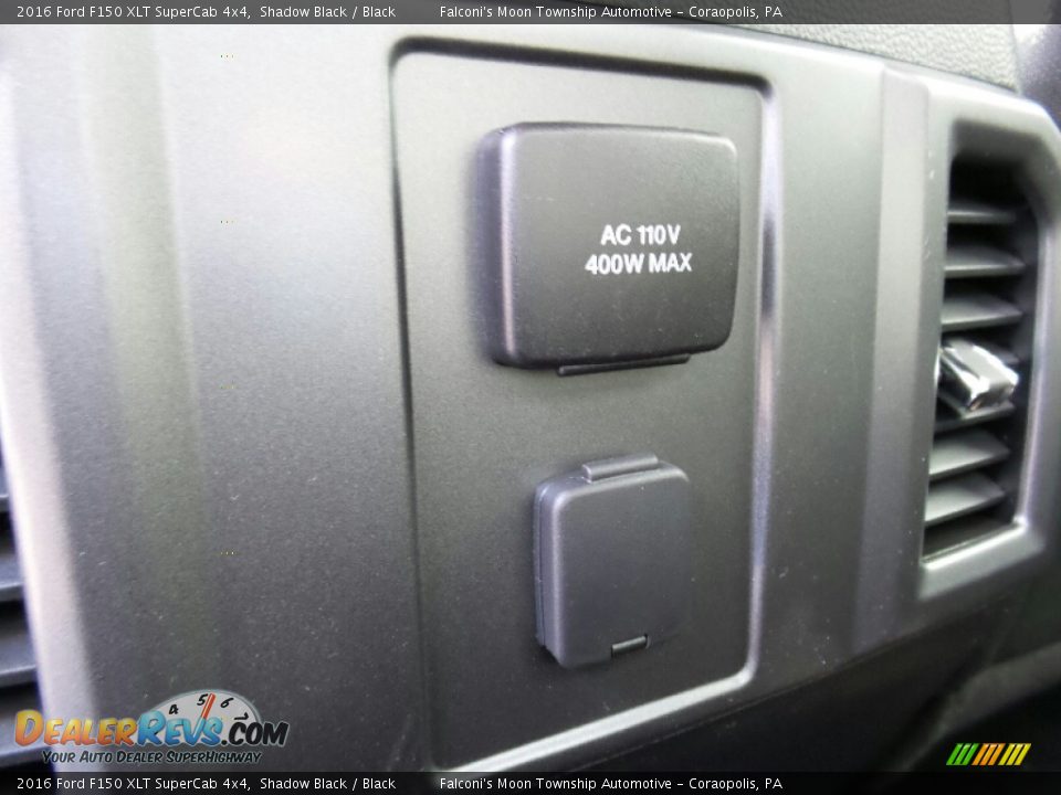 2016 Ford F150 XLT SuperCab 4x4 Shadow Black / Black Photo #9