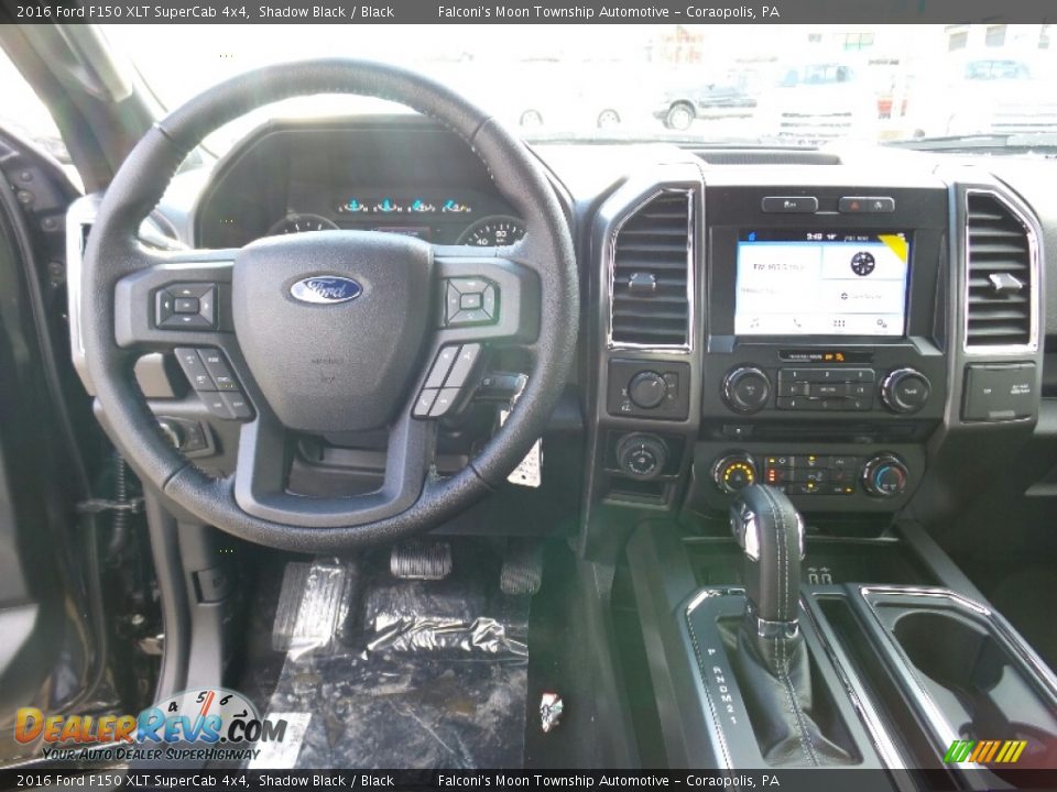 2016 Ford F150 XLT SuperCab 4x4 Shadow Black / Black Photo #10