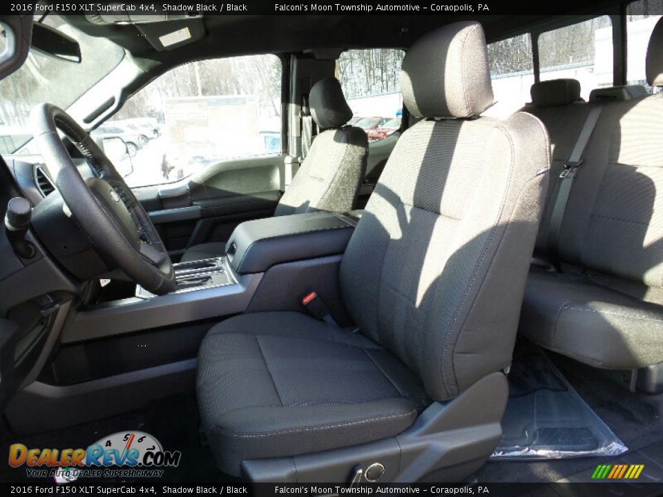 2016 Ford F150 XLT SuperCab 4x4 Shadow Black / Black Photo #11