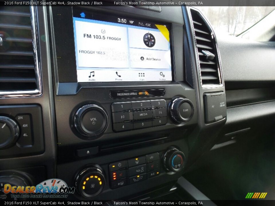 2016 Ford F150 XLT SuperCab 4x4 Shadow Black / Black Photo #13