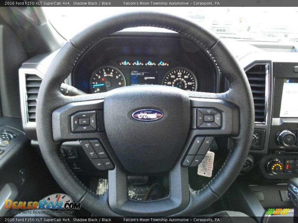 2016 Ford F150 XLT SuperCab 4x4 Shadow Black / Black Photo #14