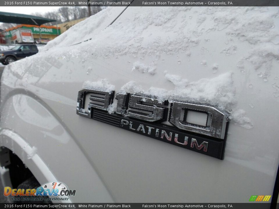 2016 Ford F150 Platinum SuperCrew 4x4 White Platinum / Platinum Black Photo #7