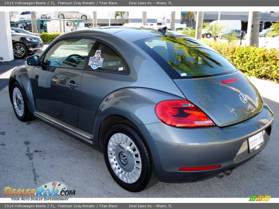 2014 Volkswagen Beetle 2.5L Platinum Gray Metallic / Titan Black Photo #6