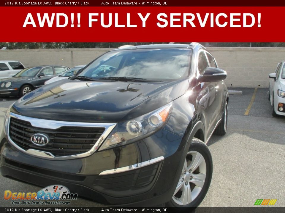 2012 Kia Sportage LX AWD Black Cherry / Black Photo #1