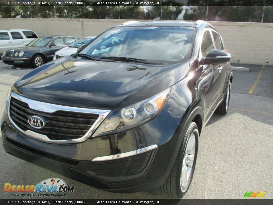 2012 Kia Sportage LX AWD Black Cherry / Black Photo #2