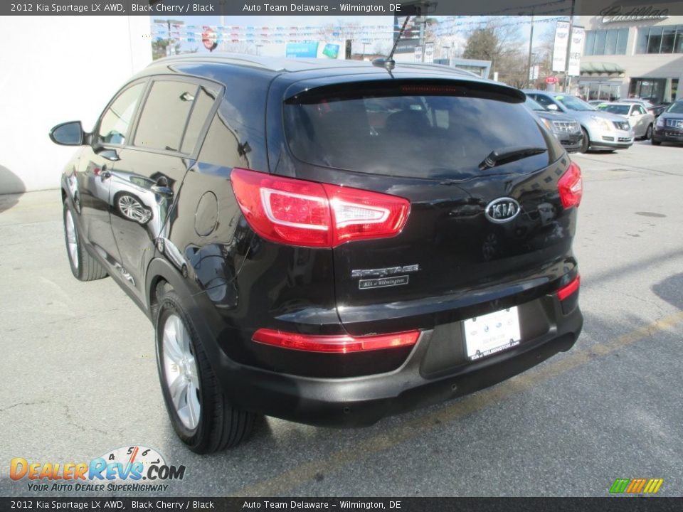 2012 Kia Sportage LX AWD Black Cherry / Black Photo #4