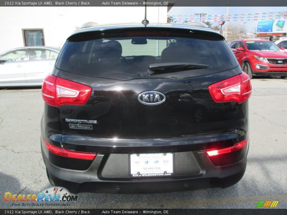 2012 Kia Sportage LX AWD Black Cherry / Black Photo #5