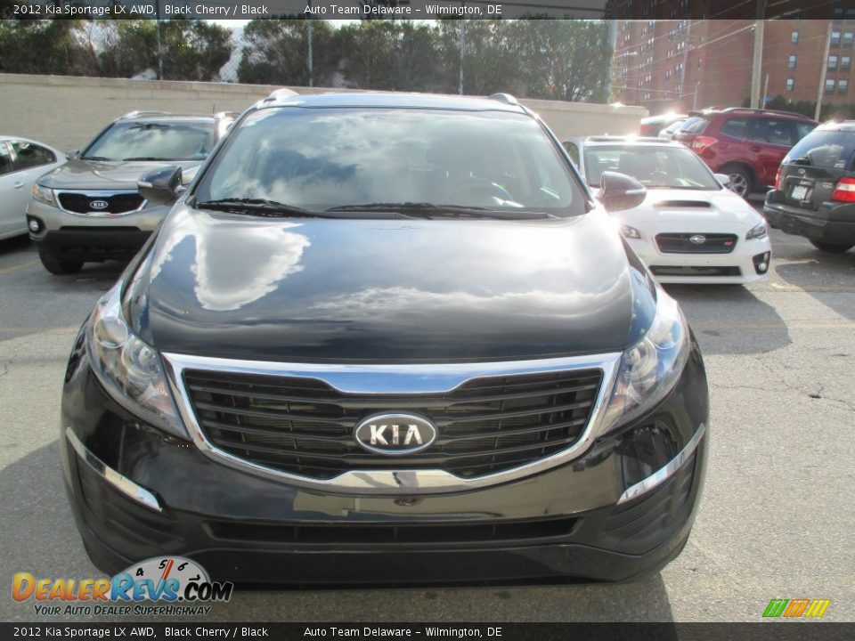 2012 Kia Sportage LX AWD Black Cherry / Black Photo #9