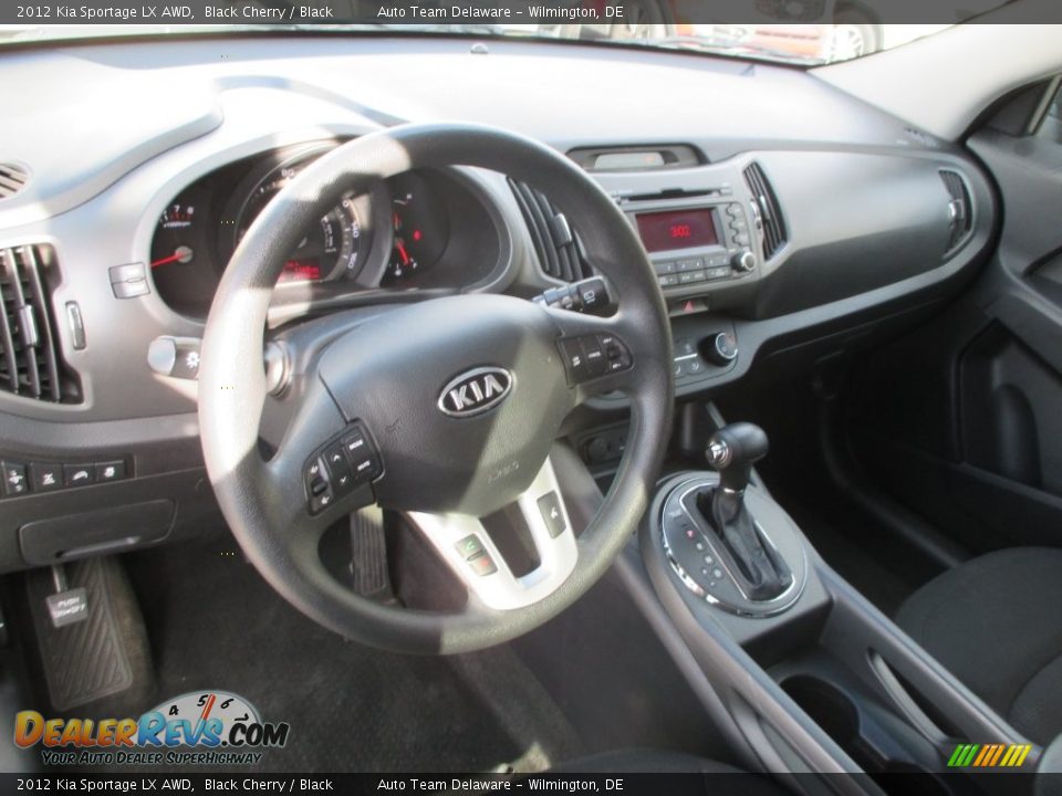 2012 Kia Sportage LX AWD Black Cherry / Black Photo #11