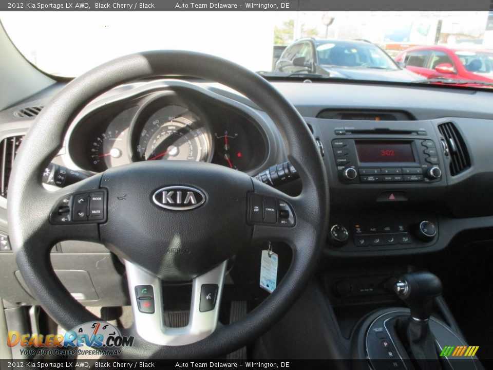 2012 Kia Sportage LX AWD Black Cherry / Black Photo #12