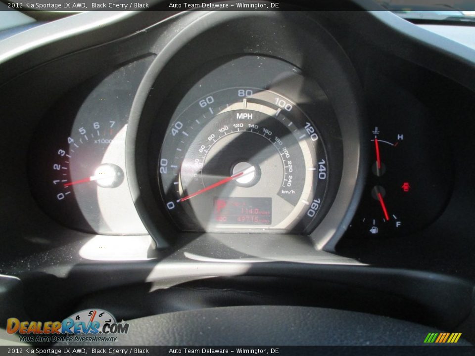 2012 Kia Sportage LX AWD Black Cherry / Black Photo #13