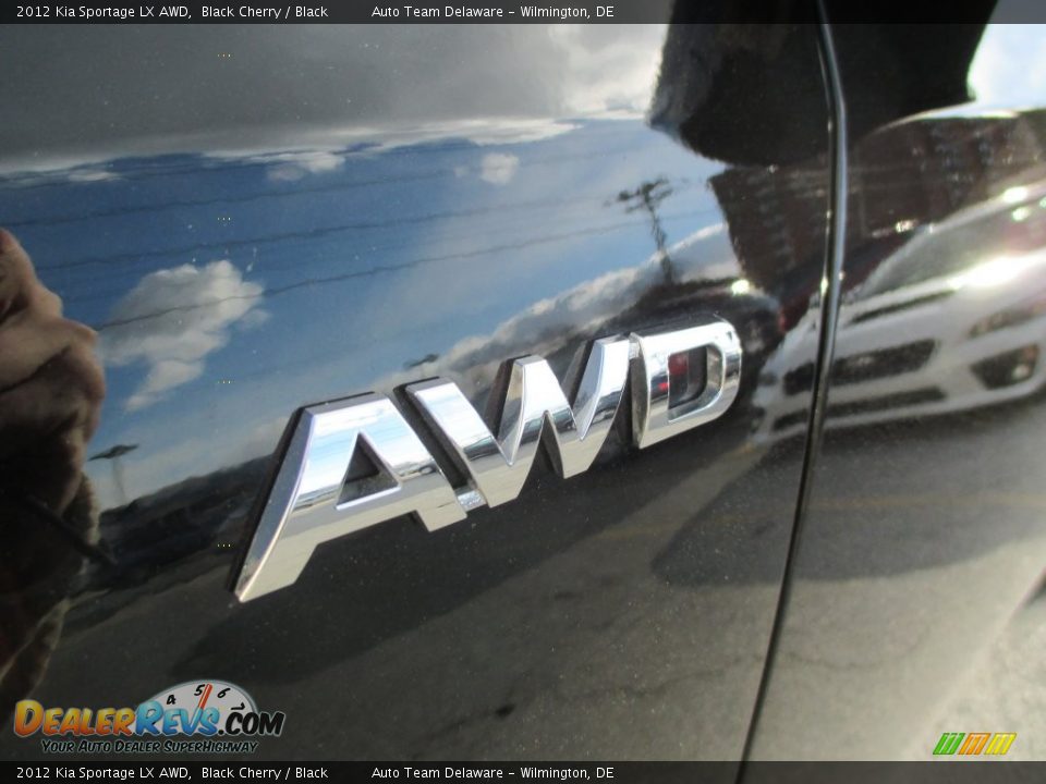2012 Kia Sportage LX AWD Black Cherry / Black Photo #32