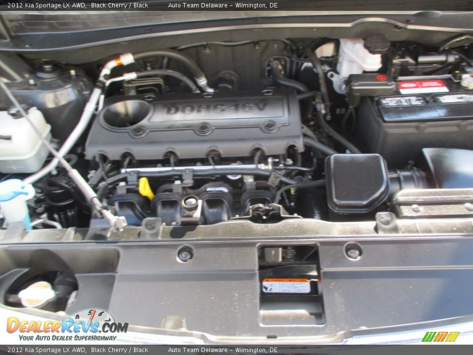 2012 Kia Sportage LX AWD Black Cherry / Black Photo #33
