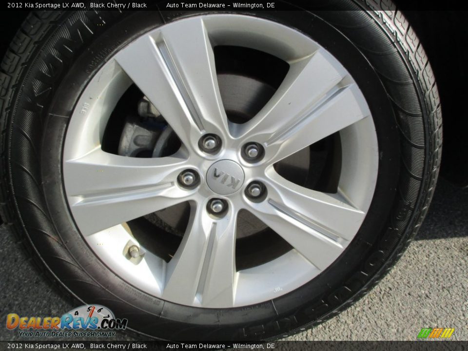 2012 Kia Sportage LX AWD Black Cherry / Black Photo #34