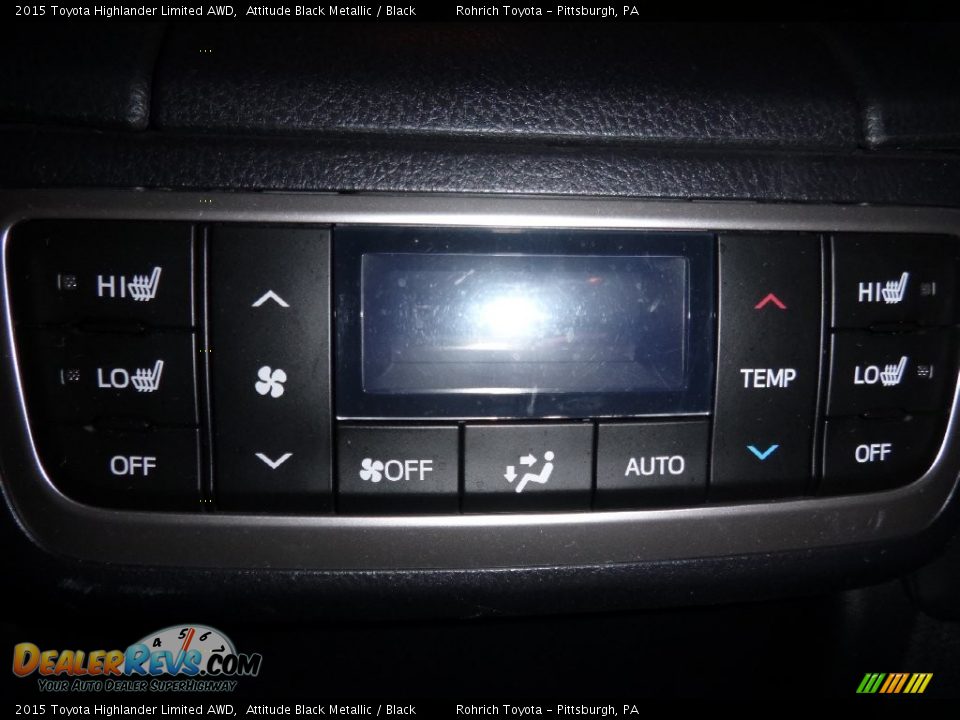 2015 Toyota Highlander Limited AWD Attitude Black Metallic / Black Photo #14