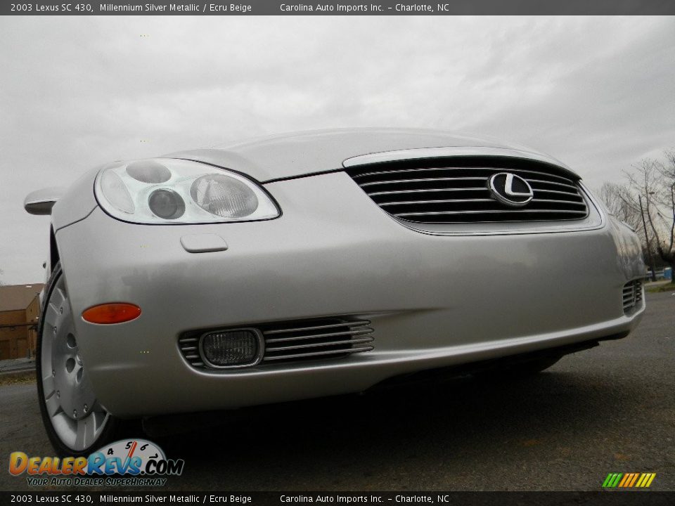 2003 Lexus SC 430 Millennium Silver Metallic / Ecru Beige Photo #1