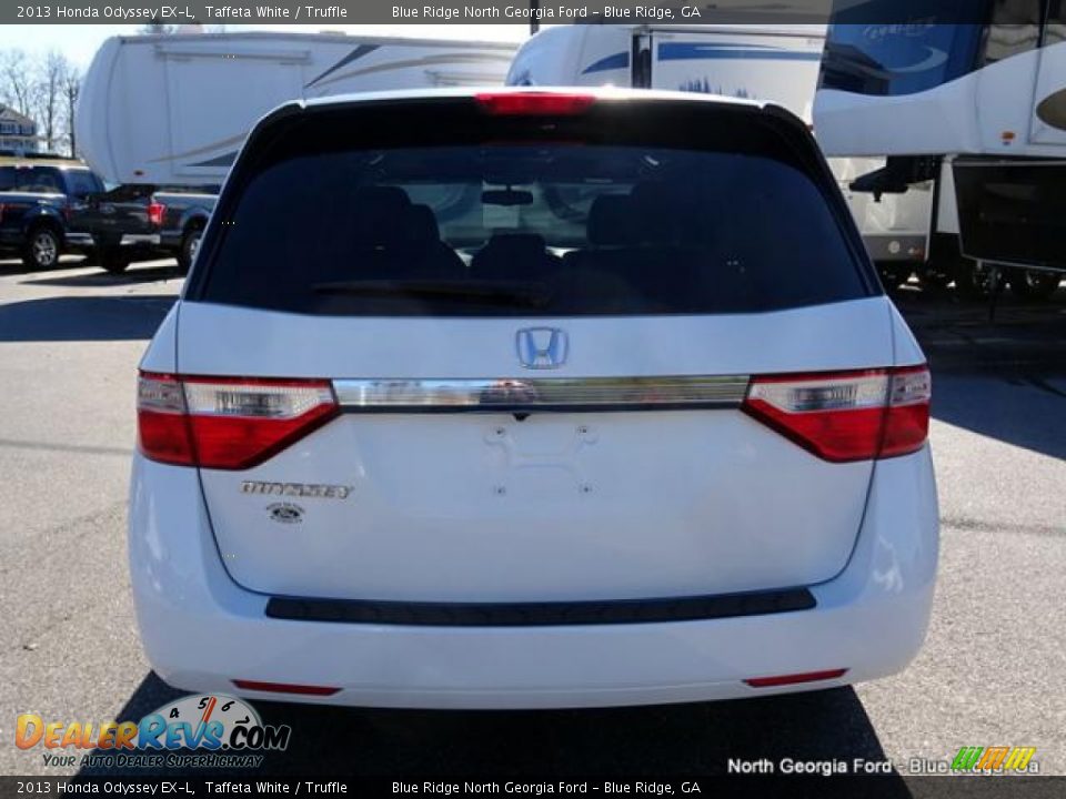 2013 Honda Odyssey EX-L Taffeta White / Truffle Photo #4