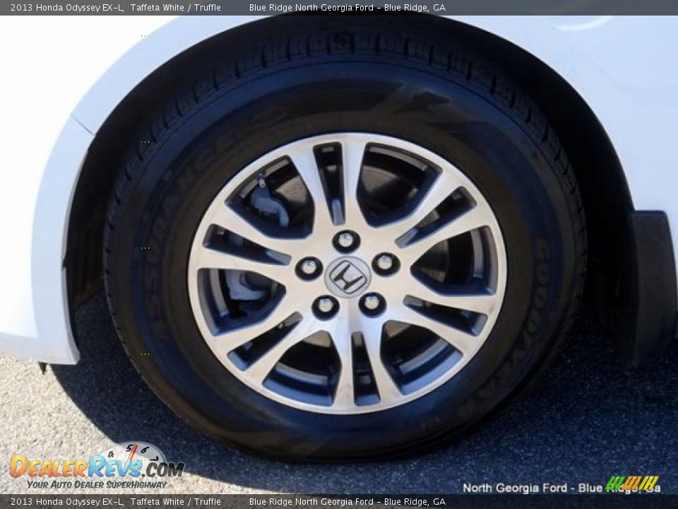 2013 Honda Odyssey EX-L Taffeta White / Truffle Photo #9
