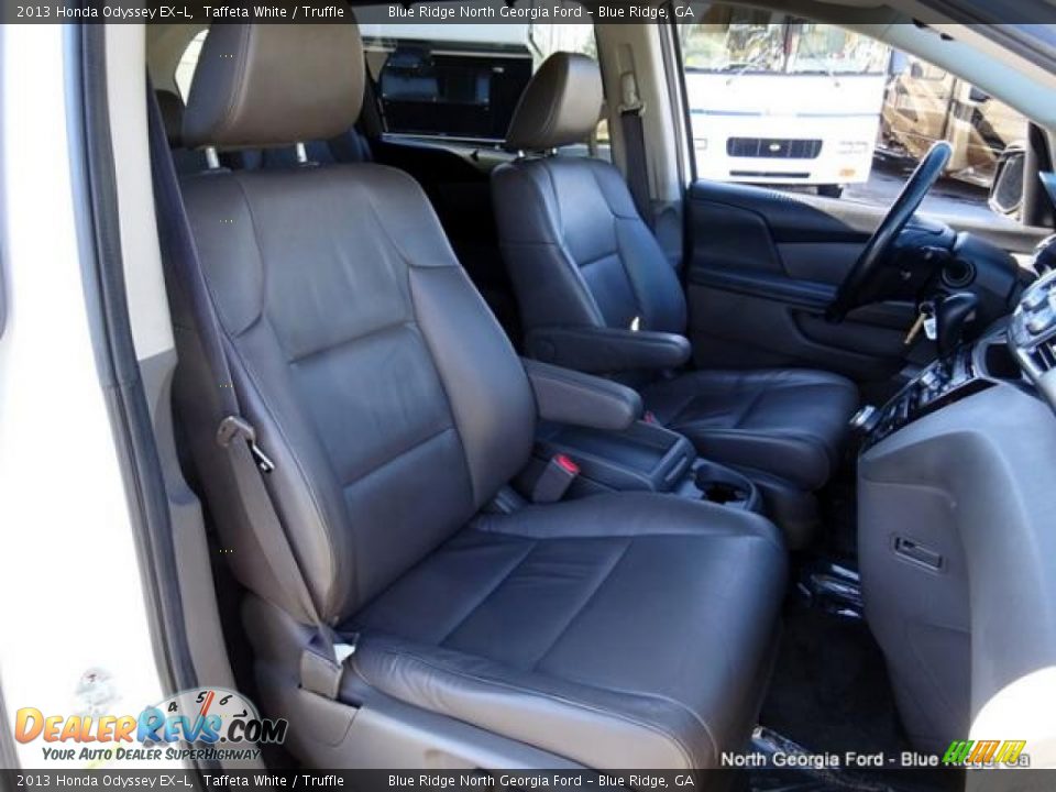 2013 Honda Odyssey EX-L Taffeta White / Truffle Photo #13
