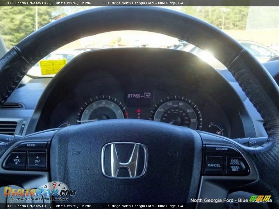 2013 Honda Odyssey EX-L Taffeta White / Truffle Photo #22