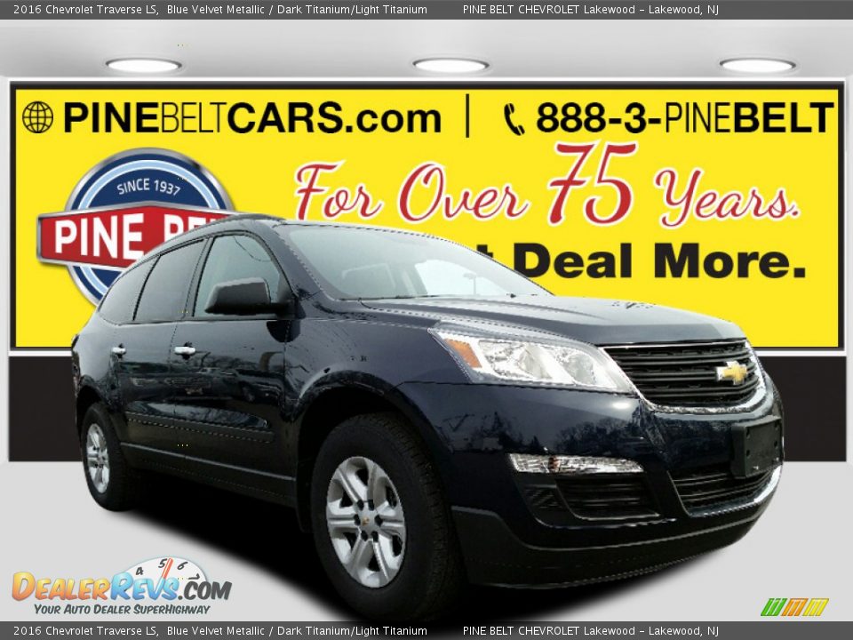 2016 Chevrolet Traverse LS Blue Velvet Metallic / Dark Titanium/Light Titanium Photo #1