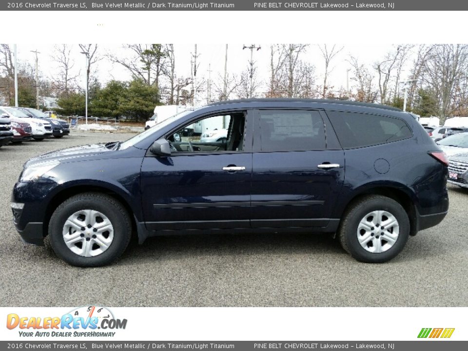 2016 Chevrolet Traverse LS Blue Velvet Metallic / Dark Titanium/Light Titanium Photo #3