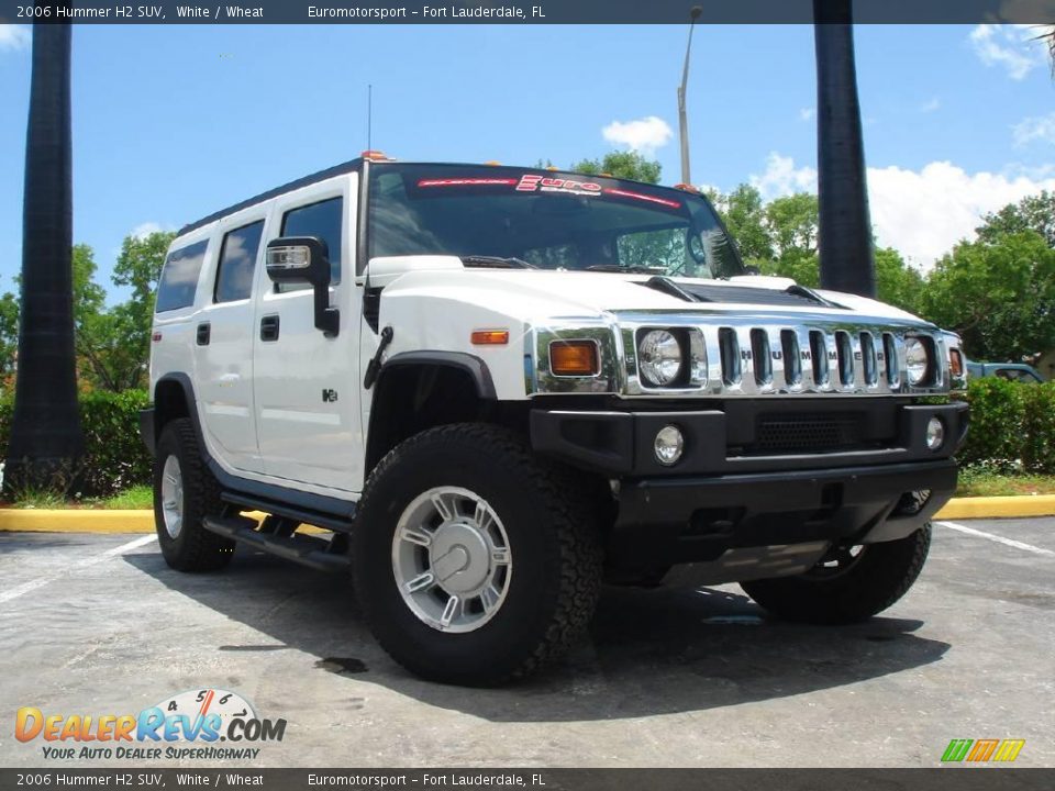 2006 Hummer H2 SUV White / Wheat Photo #8