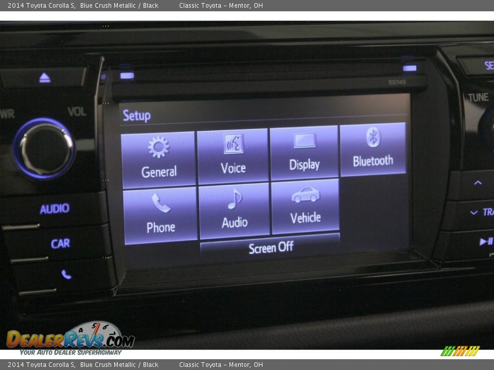 2014 Toyota Corolla S Blue Crush Metallic / Black Photo #10