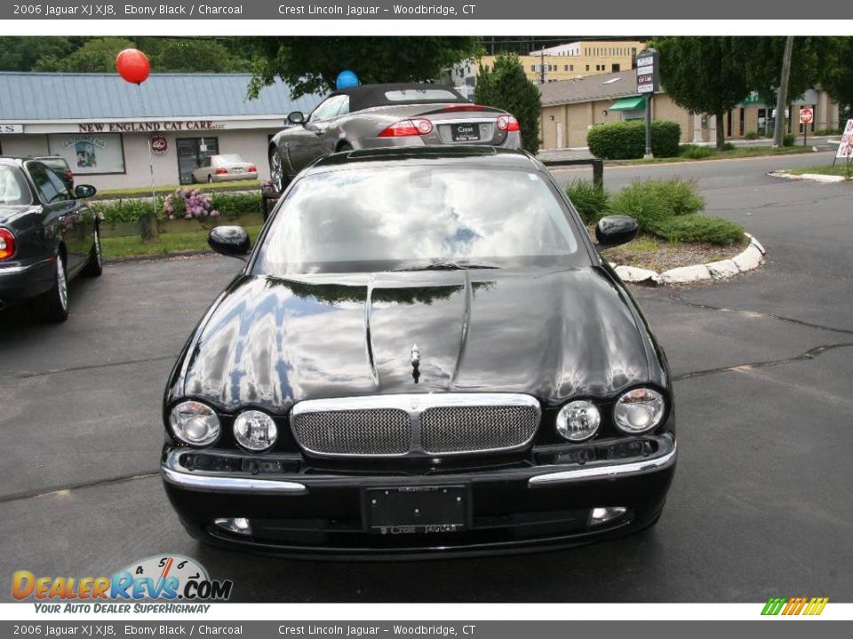 2006 Jaguar XJ XJ8 Ebony Black / Charcoal Photo #2