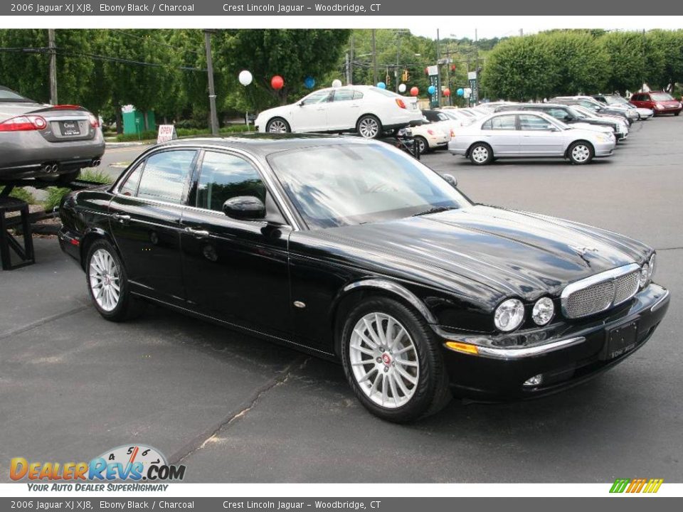 2006 Jaguar XJ XJ8 Ebony Black / Charcoal Photo #3
