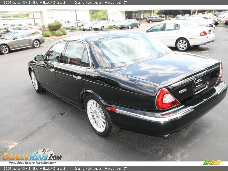 2006 Jaguar XJ XJ8 Ebony Black / Charcoal Photo #8