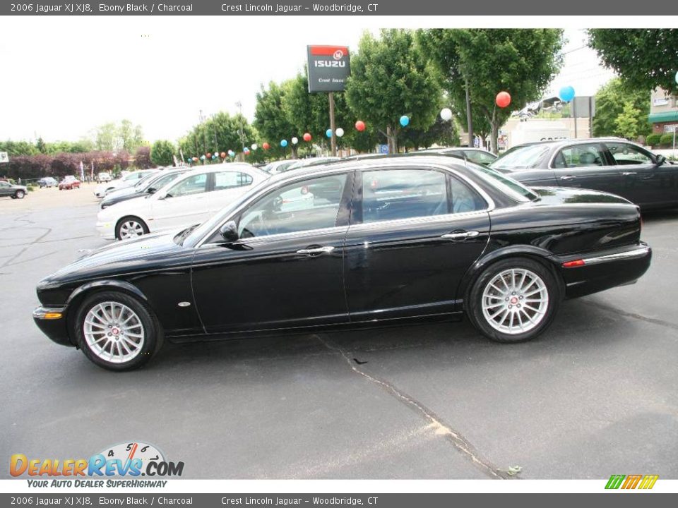 2006 Jaguar XJ XJ8 Ebony Black / Charcoal Photo #9