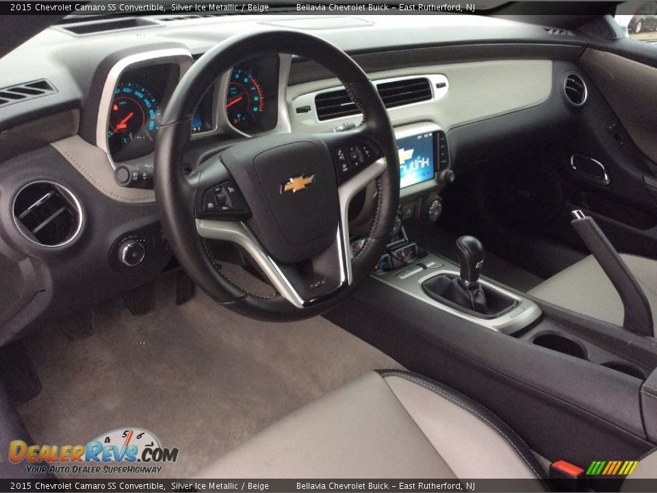 2015 Chevrolet Camaro SS Convertible Silver Ice Metallic / Beige Photo #8