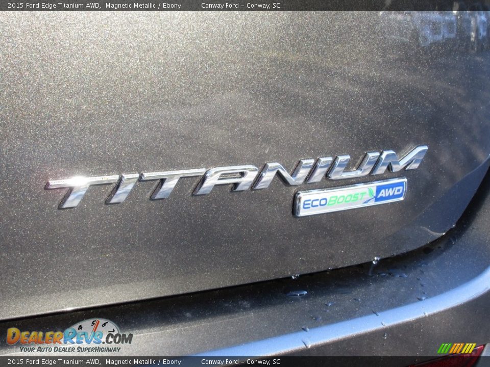 2015 Ford Edge Titanium AWD Magnetic Metallic / Ebony Photo #5