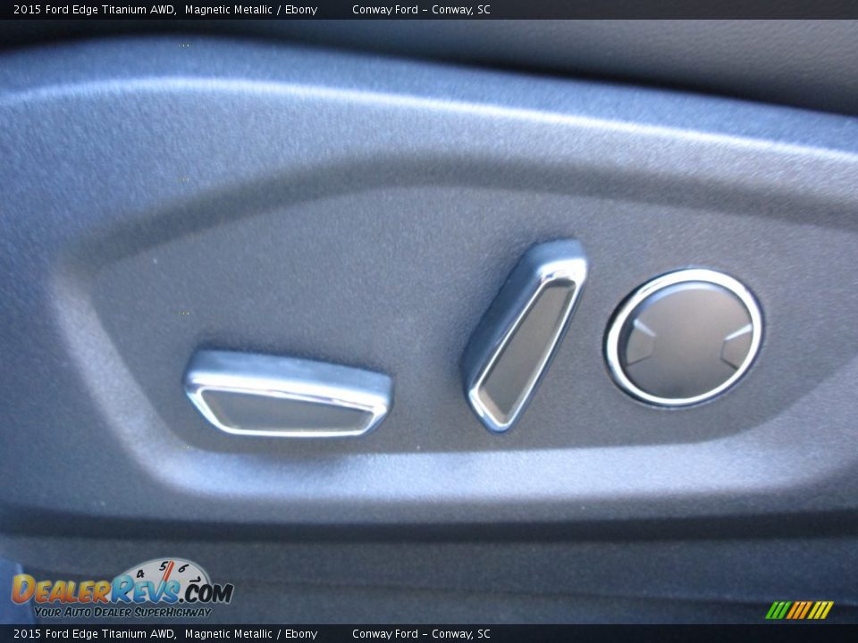2015 Ford Edge Titanium AWD Magnetic Metallic / Ebony Photo #15
